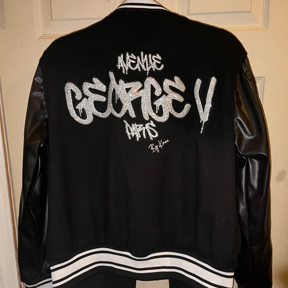 George V Varsity Jacket - Black/Black (GV5000)